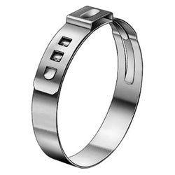 Oetiker Stepless Ear Clamps, 1/2" Dia, 0.524"W, UNS S30400 or DIN 1.4301 (320-16700010)