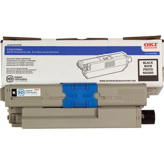 Oki® Toner Cartridge, 3,500 Page Yield, Black (OKI44469801)