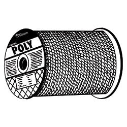 Orion Ropeworks Monofilament Twisted Poly Ropes, 1,080 lb Cap., 600 ft, Polypropylene, Yellow (811-350080-00600-R0278)