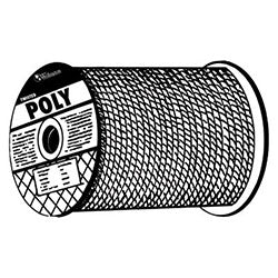 Orion Ropeworks Monofilament Twisted Poly Ropes, 3,477 lb Cap., 600 ft, Polypropylene, Yellow (811-350160-00600-R0285)