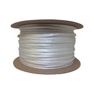 Orion Ropeworks Solid Braid Ropes, 1/4 in x 500 ft, Nylon (Polyamide), White (811-710080-00500-0)