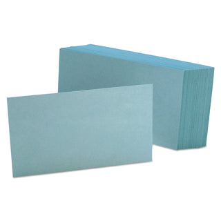 Oxford™ Unruled Index Cards, 3 x 5, Blue, 100/Pack (ESS7320BLU)