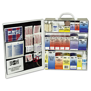 PackIt® 3-Shelf Industrial First Aid Station, Steel, Wall Mount (579-6155)