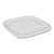 Pactiv EarthChoice Recycled Plastic Square Flat Lids, 5.5 x 5.5 x 0.75, Clear, 504/Carton (PCTYSACLF05)
