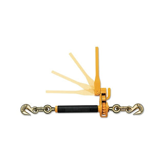 Peerless Chain Company QuikBinder Plus Ratchet Load Binders, 1/2 in, 3/8 in Chain, 12,000 lb, 6 in Lift, YW (005-H5125-0858)