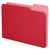 Pendaflex® Double Stuff File Folders, 1/3-Cut Tabs, Letter Size, Red, 50/Pack (PFX54454)
