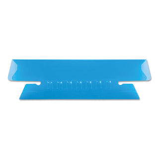 Pendaflex® Transparent Colored Tabs For Hanging File Folders, 1/3-Cut Tabs, Blue, 3.5" Wide, 25/Pack (ESS4312BLU)