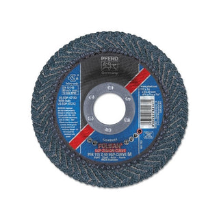 Pferd Inc POLIFAN® Curve Flap Wheel, 4-1/2 in x 5/8 in, 60 Grit, 13300 RPM (419-67381)