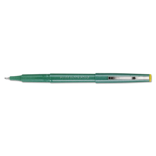 Pilot® Razor Point Stick Porous Point Marker Pen, 0.3mm, Green Ink/Barrel, Dozen (PIL11010)