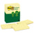 Post-it® Original Recycled Note Pads, 3" x 5", Canary Yellow, 100 Sheets/Pad, 12 Pads/Pack (MMM655RPYW)
