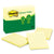 Post-it® Original Recycled Note Pads, Note Ruled, 4" x 6", Canary Yellow, 100 Sheets/Pad, 12 Pads/Pack (MMM660RPYW)
