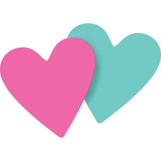 Post-it® Star and Heart-shaped Note Pads, 75 Sheets, 2/PK (MMM7350HRT)