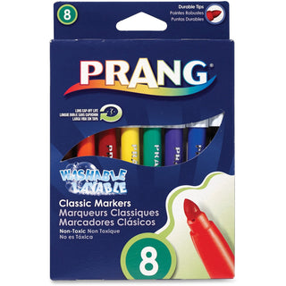 Prang® Washable Markers, Eight Assorted Colors, 8/Set (DIX80680)