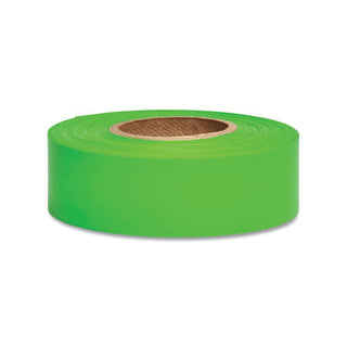 Presco Taffeta Flagging Tape, 1-3/16 in x 150 ft, Flourescent Green (764-TFGG)