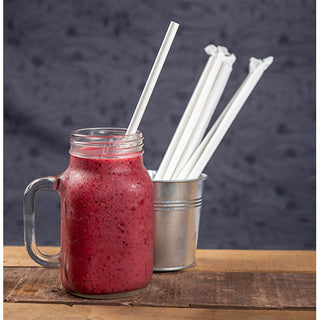 Primeware 10" Wrapped White Giant Paper Straws (STNGTP2601002)