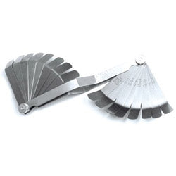 Proto 16 Blade Overhead Valve Feeler Gauge Set, 0.009 in to 0.027 in Thickness, Inch/Metric, 1/2 in x 9 in (577-000R)