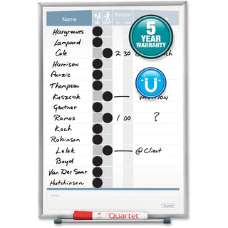 Quartet® Matrix Employee Tracking Board, 11 x 16 (QRT33703)