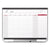 Quartet® Prestige 2 Magnetic Total Erase Monthly Calendar, 48 x 36, Graphite Color Frame (QRTCP43P2)