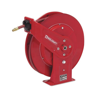 Reelcraft Heavy Duty Spring Retractable Hose Reels, 3/8 in x 50 ft (523-7650OLP)