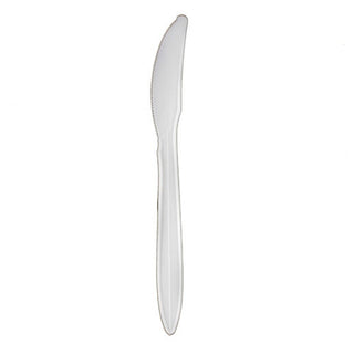 Heavyweight Polystyrene Knife - White, 6.38", 1000 per Case (RES-574)