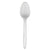 Heavyweight Polystyrene Teaspoon - White, 6.13", 1000 per case (RES-581)