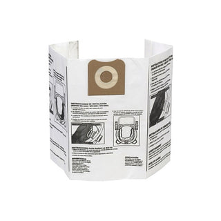 Ridgid High-Efficiency Dust Bags, Filter Bag, 55423 Wet/Dry Vacuum Cleaner (632-23743)