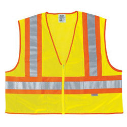 River City™ Luminator Class II Safety Vests, X-Large, Lime (611-WCCL2LXL)