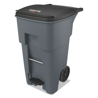 Rubbermaid® Brute Step-On Rollouts, Square, 65 gal, Gray (RCP1971968)
