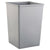 Rubbermaid® Untouchable Square Waste Receptacle, 35 gal, Plastic, Gray (3958GY)