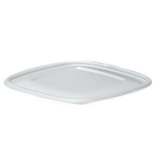Sabert Bowl2 Flat Lid for 9" Square Bowls, Clear (088243)