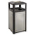 Safco® Ashtray-Top Evos Series Steel Waste Container, 38 gal, Black (SAF9935BL)