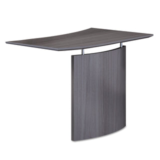 Safco® Medina Laminate Bridge, Left-Hand, 48w x 24d x 29.5h, Gray Steel (MLNMNBDGLLGS)