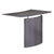 Safco® Medina Laminate Bridge, Left-Hand, 48w x 24d x 29.5h, Gray Steel (MLNMNBDGLLGS)