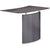 Safco® Medina Laminate Bridge, Right-Hand, 48w x 24d x 29 1/2h, Gray Steel (MLNMNBDGRLGS)