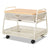 Safco® Onyx Under Desk Machine Stand, 2 Shelves, 21w x 16d x 17.5h, White, 100-lb Capacity (SAF5208WH)