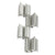 Safco® Rumba™ Whiteboard Screen Accessories, Ganging Connector Set, Silver (SAF2005SL)