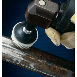 Scotch® Roloc™ Bristle Disc, 3 in x 5/8 in, TR, 50 Grit, Ceramic Abrasive Grain, 15000 rpm, Green (405-048011-18734)