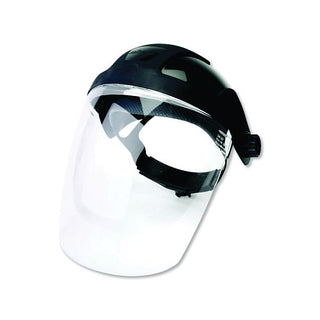 Sellstrom DP4™ Series Multi-Purpose Faceshield, Window & Ratcheting Headgear, Clear, Black Crown,9 in H x 12.125 in L (851-S32010)