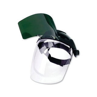 Sellstrom DP4™ Series Multi-Purpose Faceshield, Flip-Up IR Window & Ratcheting Headgear, AF/Clear, Shade 5 IR, 9 in H x 12.125 in L (851-S32151)