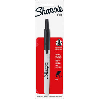 Sharpie® Black Nontoxic Retractable Sharpie Marker with Fine Point (SAN32721)