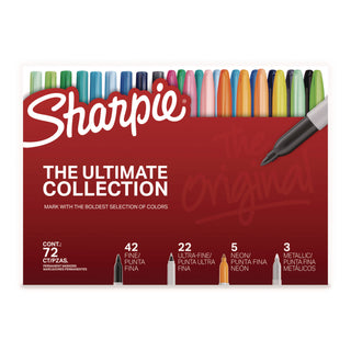 Sharpie® Permanent Markers Ultimate Collection, Assorted Tip Sizes/Types, Assorted Colors, 72/Pack (SAN2199816)