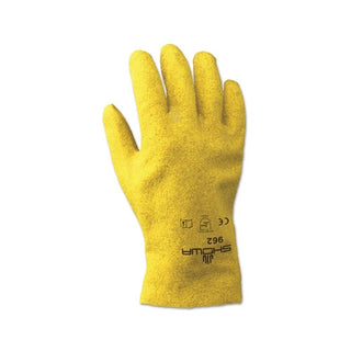 Showa 962 Series Glove, 11/X-Large, Gray/Yellow (845-962XL-11)