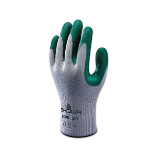 Showa Atlas Fit® 350 Nitrile-Coated Glove, Small, Gray/Green (845-350S-07)