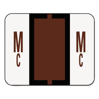 Smead™ A-Z Color-Coded End Tab Filing Labels, Mc, 1 x 1.25, White, 500/Roll (SMD67097)