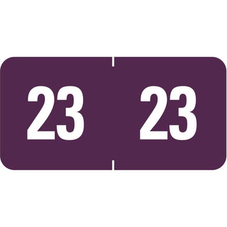 Smead™ ETS Color-Coded Year Labels - 1/2", x 1" Width, 25/Sheet, 10 Sheets/Pack (SMD67923)