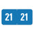 Smead™ Year 2021 End Tab Folder Labels, 1 x 0.5, Light Blue/White, 250 Labels/Pack (SMD67921)