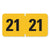 Smead™ Year 2021 End Tab Folder Labels, 1.5 x 0.75, Yellow/Black, 500 Labels/Roll (SMD68321)