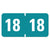 Smead™ Yearly End Tab File Folder Labels, 18, 0.75 x 1.5, Teal, 500/Roll (SMD68318)