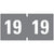Smead™ Yearly End Tab File Folder Labels, 19, 0.75 x 1.5, Gray, 500/Roll (SMD68319)