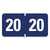 Smead™ Yearly End Tab File Folder Labels, 20, 0.75 x 1.5, Dark Blue, 500/Roll (SMD68320)